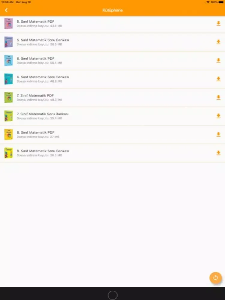 Screenshot di M+ Yayınları Mobil iPad 