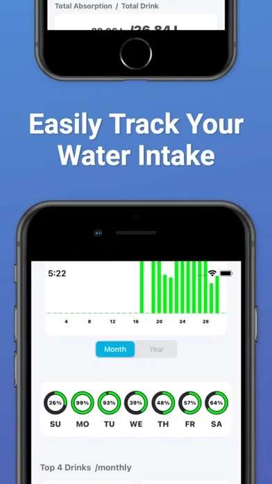 Captures d'écran de Drink Water Reminder: Tracker