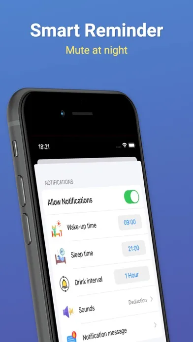 Captures d'écran de Drink Water Reminder: Tracker
