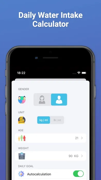 Captures d'écran de Drink Water Reminder: Tracker