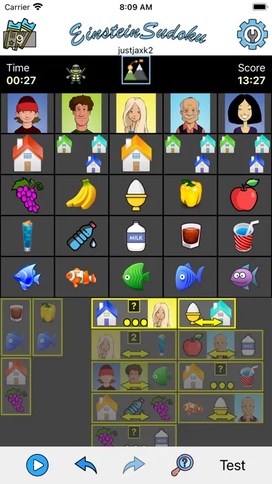 Tangkapan skrin Einstein Sudoku