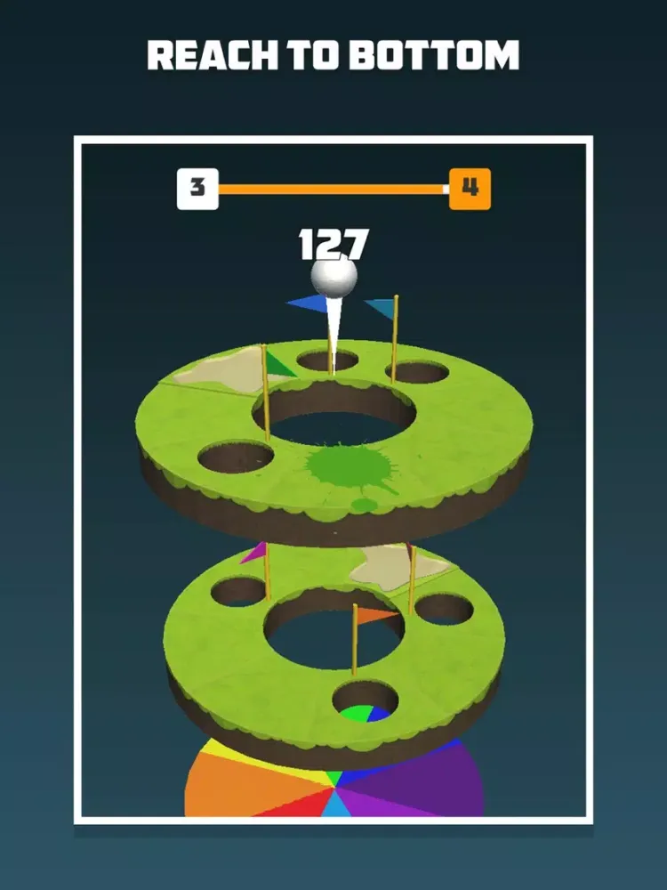 ภาพหน้าจอของ Helix Golf Jump iPad 