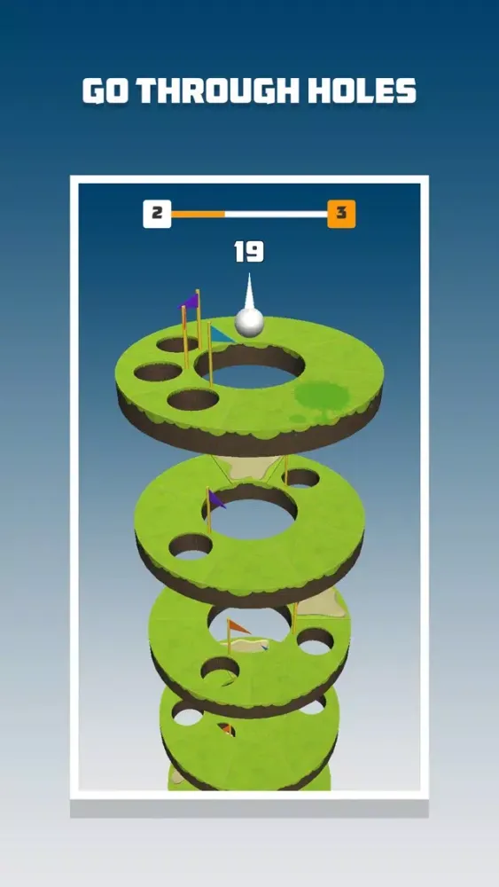 ภาพหน้าจอของ Helix Golf Jump