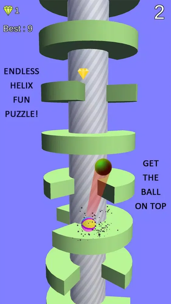 Ball Jump: Jump Up on Spring Tower helix Platforms Screenshots