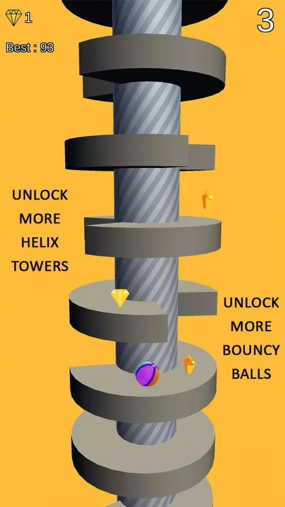 Ball Jump: Jump Up on Spring Tower helix Platforms Screenshots