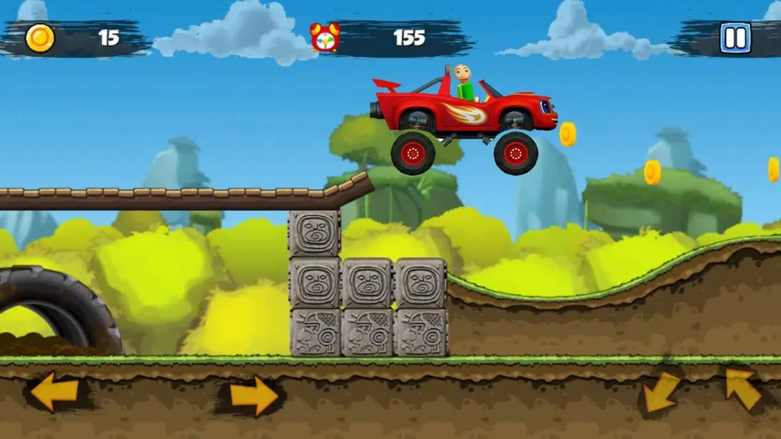 ภาพหน้าจอของ Baldi Drive Blaze Truck