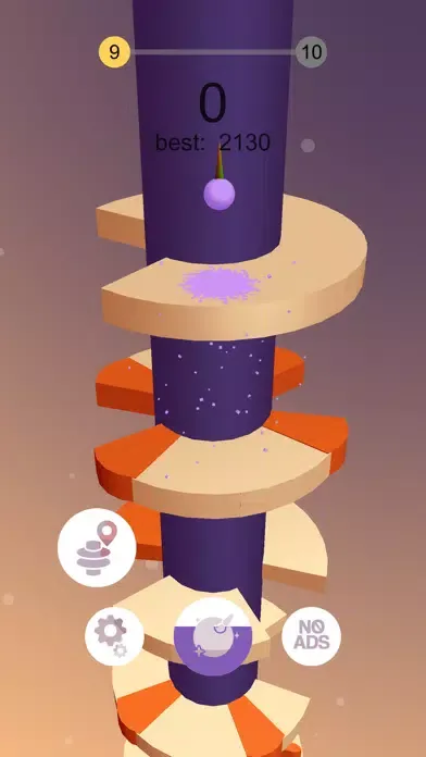 Capturas de tela do Jump Jump Ball 3D