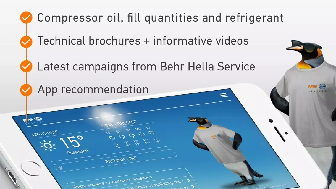 Capturas de tela do Compressor App BEHR HELLA SERVICE