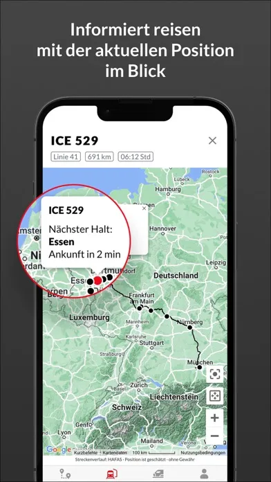 Bahn: Fahrplan & Live Tracking سکرین شاٹس