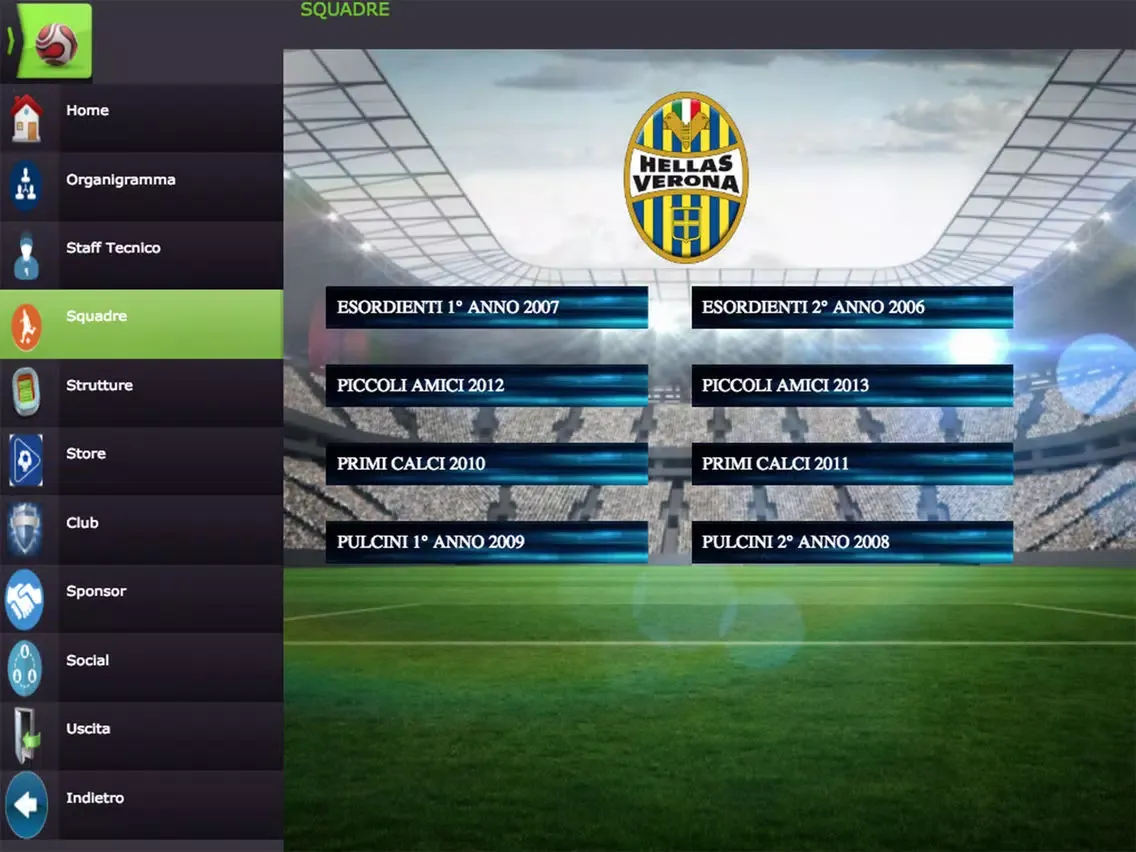 Hellas Verona TSS iPad  Screenshots