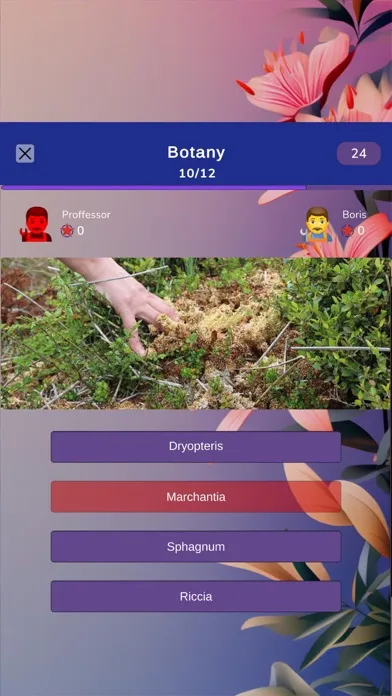 Botany test Quiz Screenshots