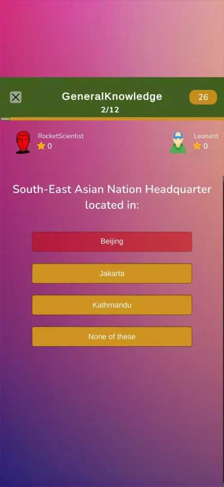 General Knowledge Screenshots