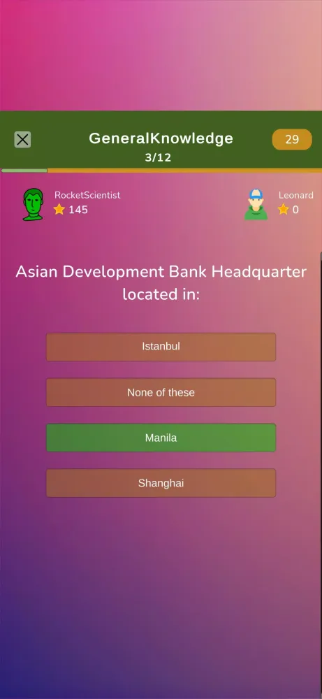 General Knowledge Screenshots
