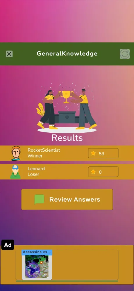 General Knowledge Screenshots