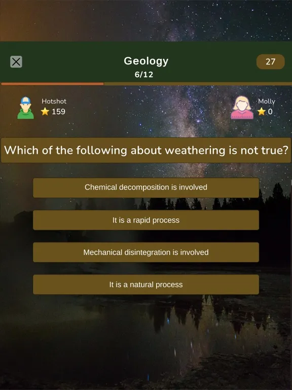 Geology knowledge test iPad 应用截图