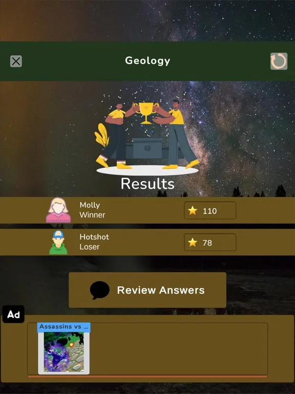 Geology knowledge test iPad 应用截图
