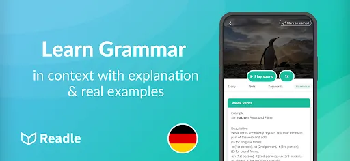 Learn German: The Daily Readle應用截圖