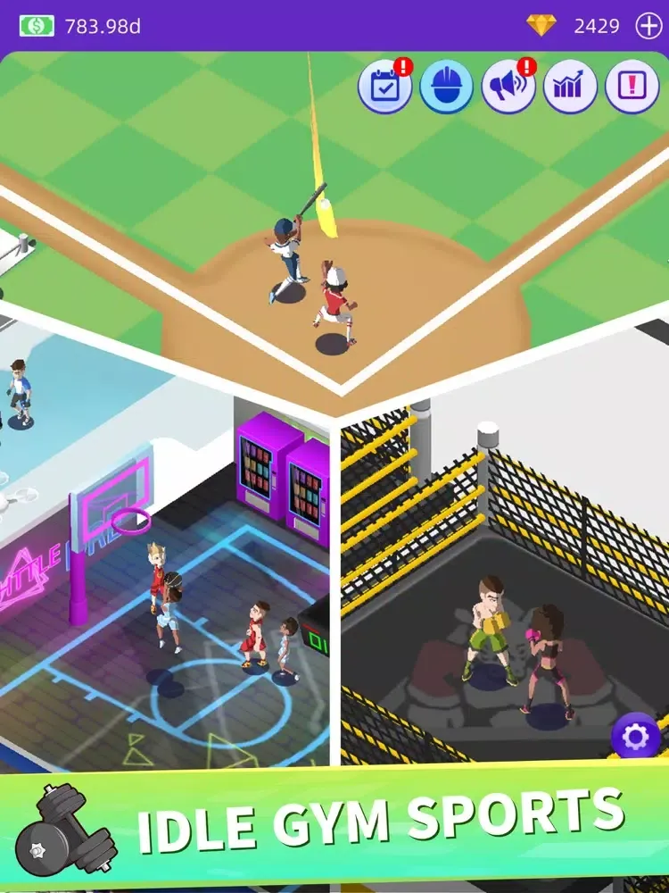 Idle GYM Sports iPad  Screenshots