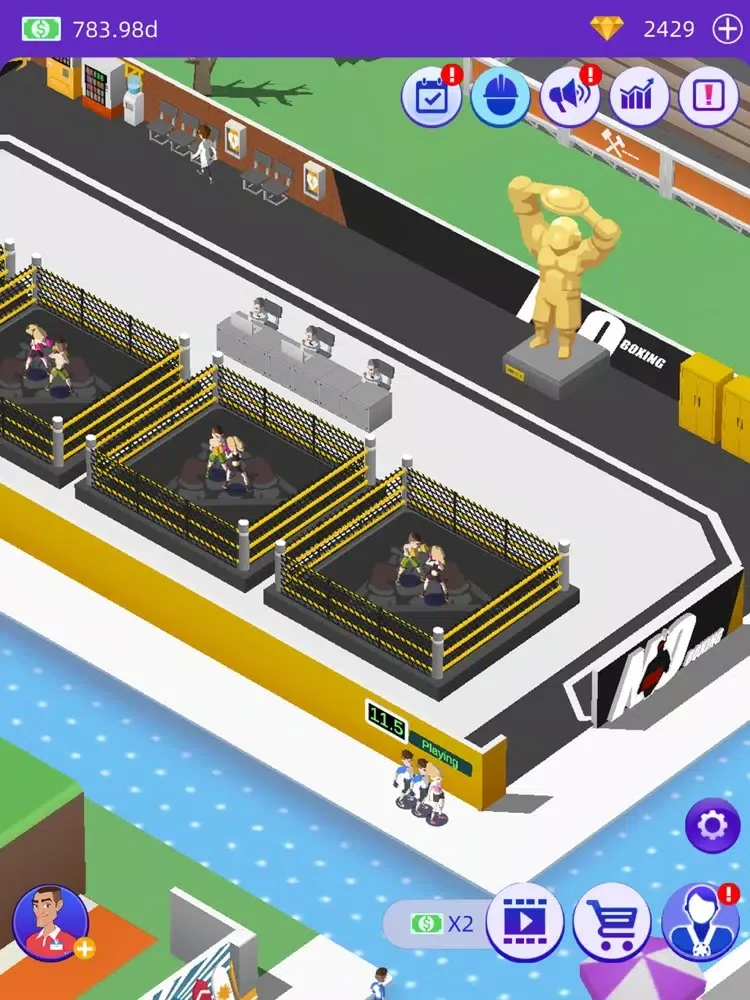 Idle GYM Sports iPad  Screenshots