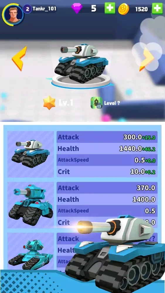 Tangkapan skrin Tankr.io 2 - Tank Clash