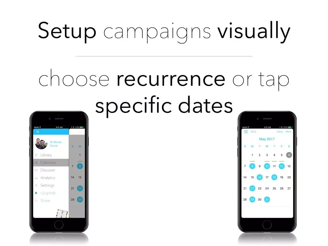 Woofy Social Media Scheduler iPad  Ekran Görüntüleri