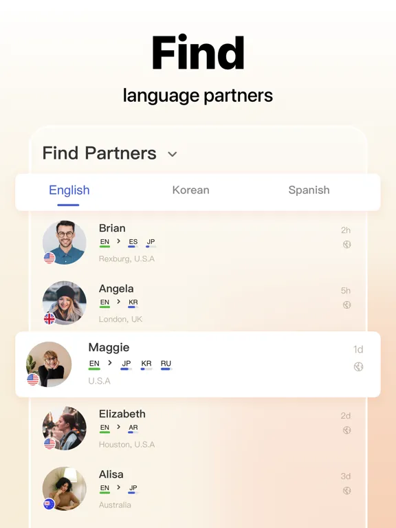 Screenshot di HelloTalk - Language Learning iPad 