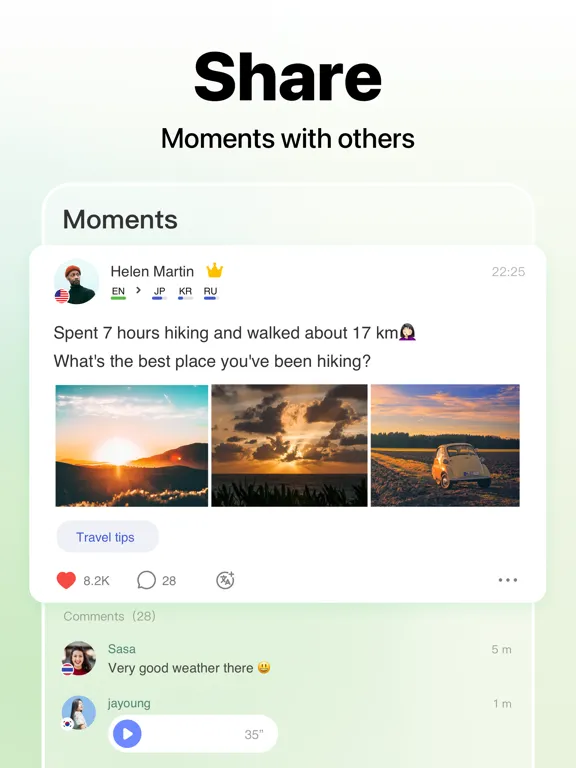 Screenshot di HelloTalk - Language Learning iPad 