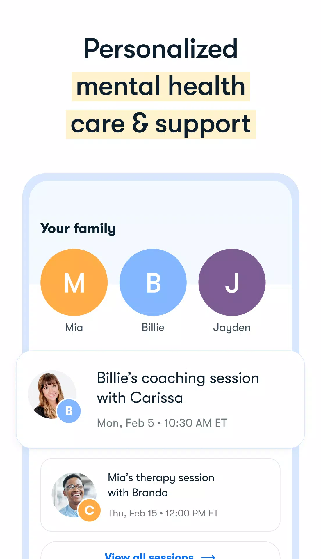 Brightline: Mental Health Screenshots