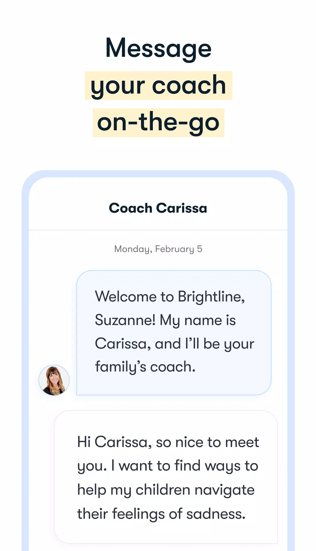 Brightline: Mental Health Screenshots