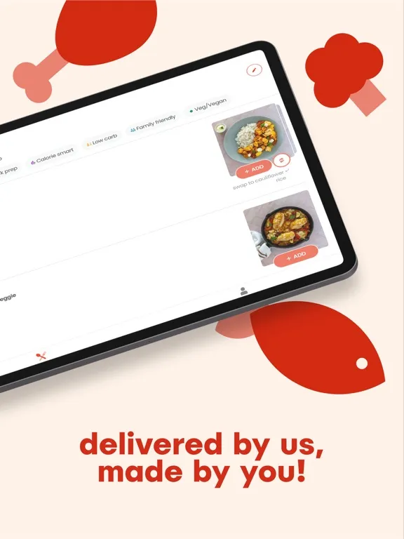 تصاویر Hello Chef: Meal Kit & Recipes iPad 