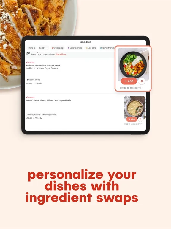 تصاویر Hello Chef: Meal Kit & Recipes iPad 