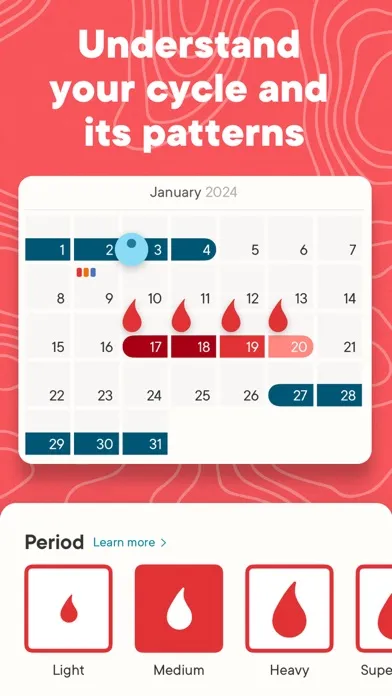 Clue Period & Cycle Tracker স্ক্রিনশট