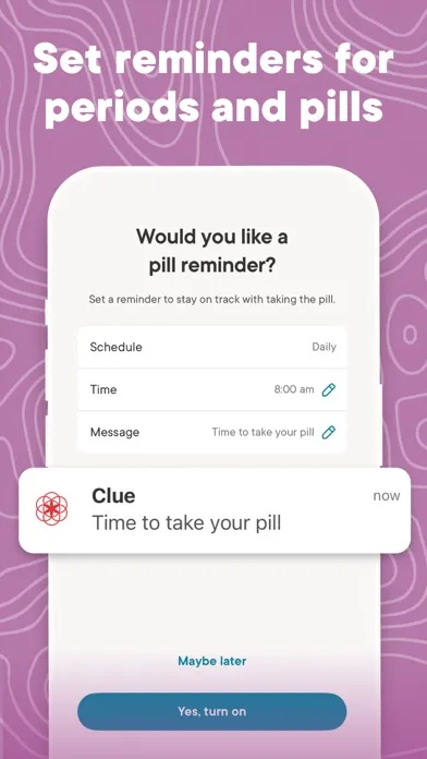 Clue Period & Cycle Tracker স্ক্রিনশট