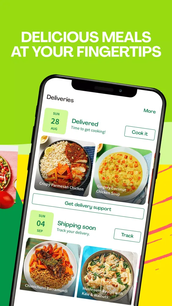 Скриншоты HelloFresh