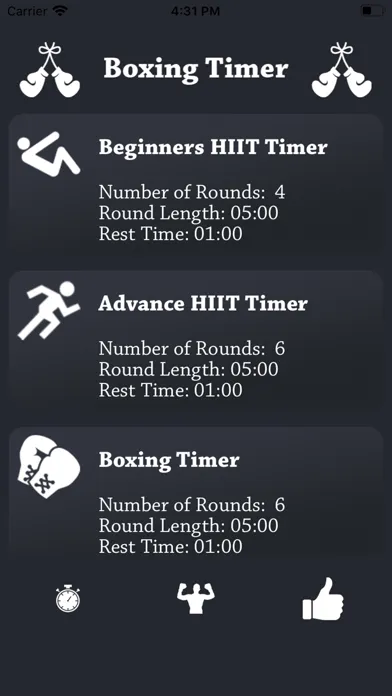 صور Boxing Round Interval Timer