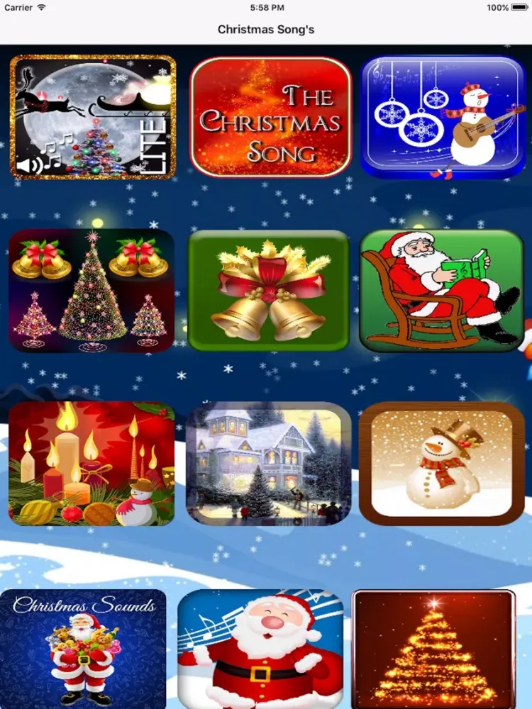 Tangkapan layar Christmas Songs - Christmas Carols iPad 