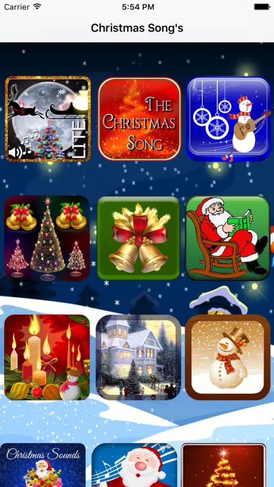 Tangkapan layar Christmas Songs - Christmas Carols