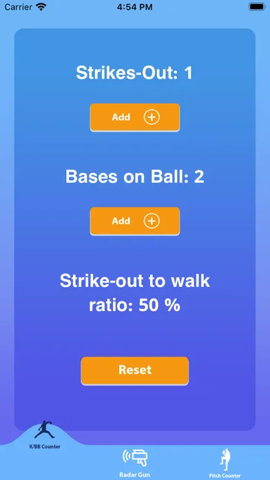 BaseBall : Pitch Counter Screenshots