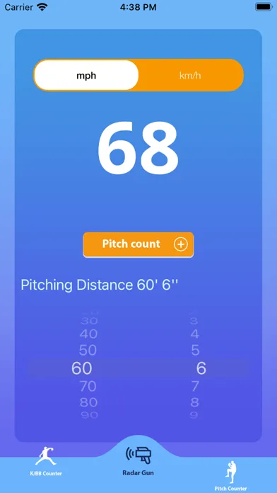 BaseBall : Pitch Counter Screenshots