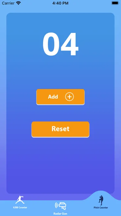 BaseBall : Pitch Counter Screenshots