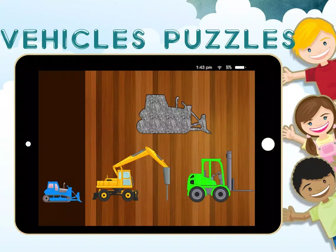 Vehicles Games for Toddlers and Kids - Free! iPad  Ekran Görüntüleri
