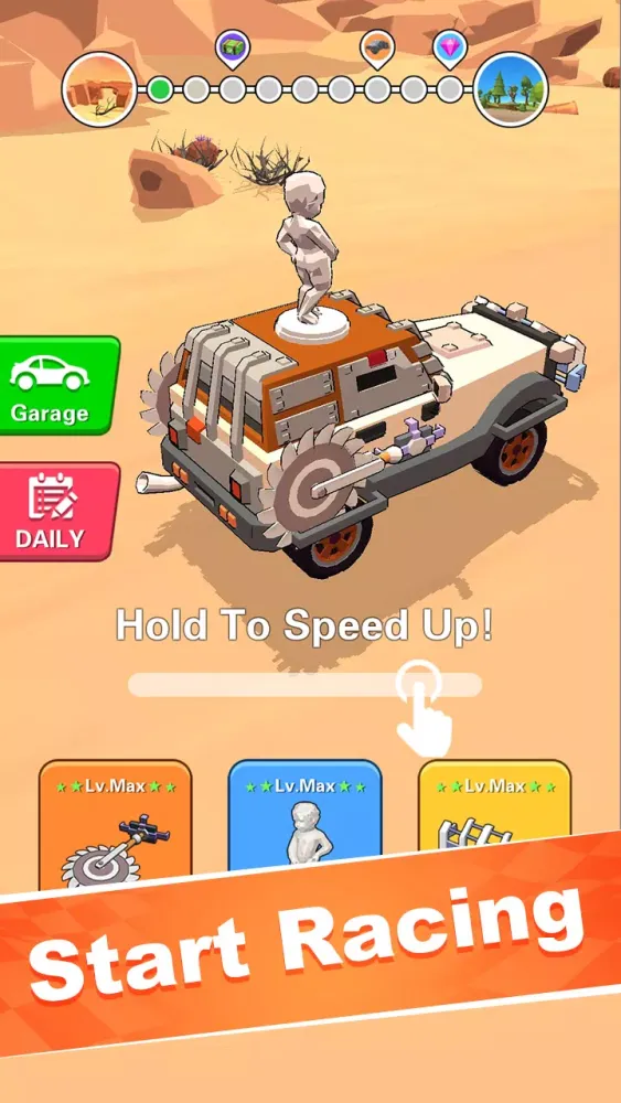Capturas de tela do Car Rush: Fighting & Racing
