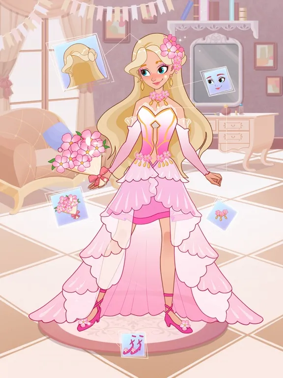 Capturas de tela do Fashion Princess Stylist iPad 