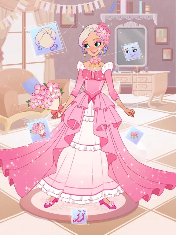 Capturas de tela do Fashion Princess Stylist iPad 