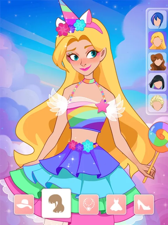 Capturas de tela do Fashion Princess Stylist iPad 