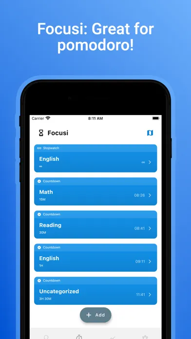 Скриншоты Focusi: Study Timer