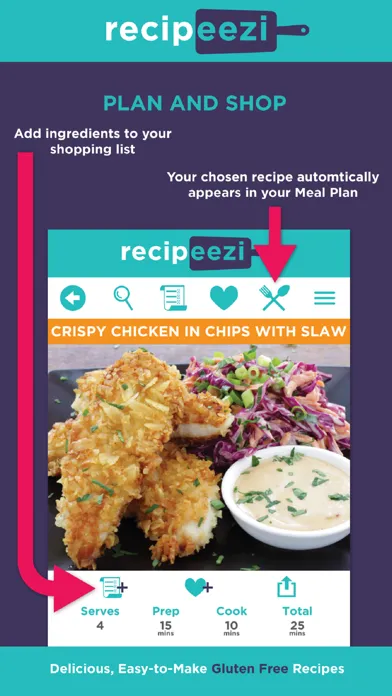 Zrzuty ekranu recipeezi Gluten Free