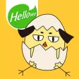 Hellowe Stickers: Egg Chick Hellowe Stickers: Egg Chick