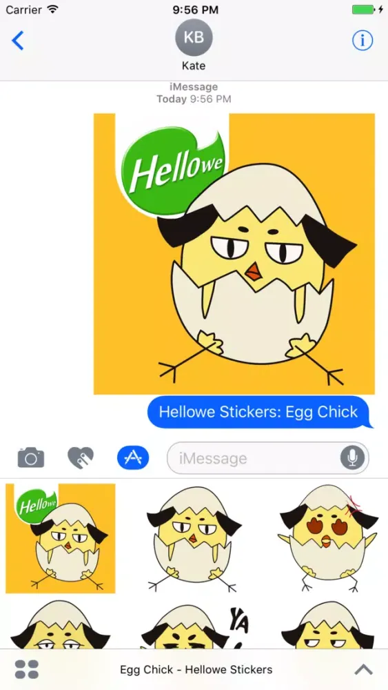 Hellowe Stickers: Egg Chick 스크린샷