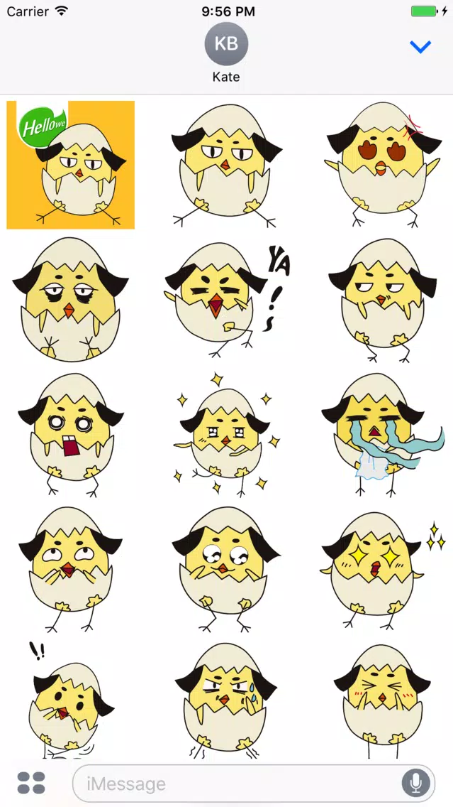 تصاویر Hellowe Stickers: Egg Chick